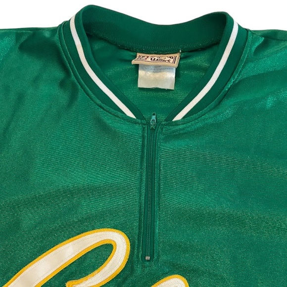 Majestic Hardwood Classics Vintage Celtics Warmup Jersey Mens XL - Picture 2 of 9